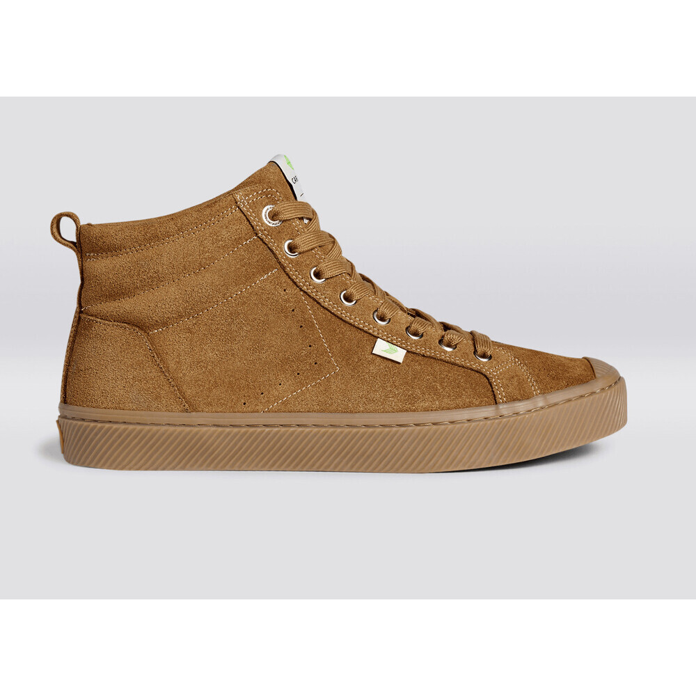 Cariuma OCA High Sneakers Women's US 8.5 All Camel Suede Lifestyle Shoes HAWK132